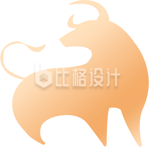 金色渐变牛