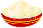 中国风卡通手绘汤圆