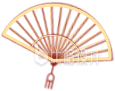中国风金色扇子