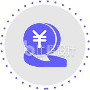 代表金融货币的图标设计