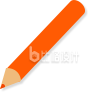 卡通手绘橙色铅笔