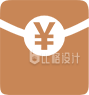 带有人民币符号的商务风图标素材