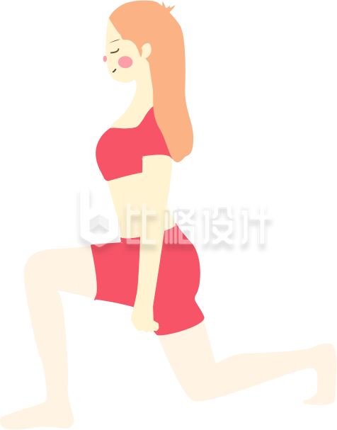 做瑜伽的女生