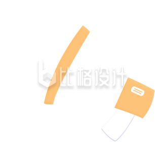 手绘卡通可爱喇叭