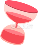 粉色简约沙漏
