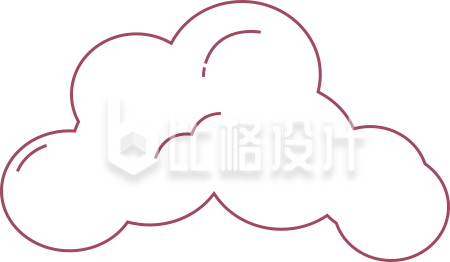 卡通手绘白云