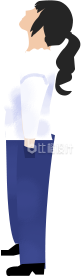 往上看的女生