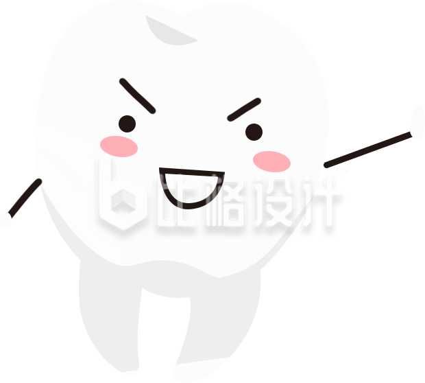 卡通牙齿