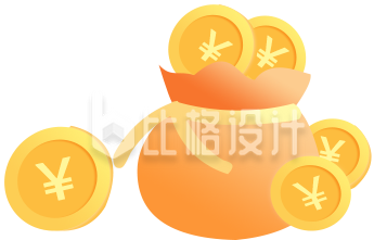 装着金币的福袋
