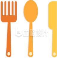 卡通可爱餐具