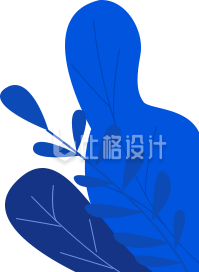 手绘扁平植物