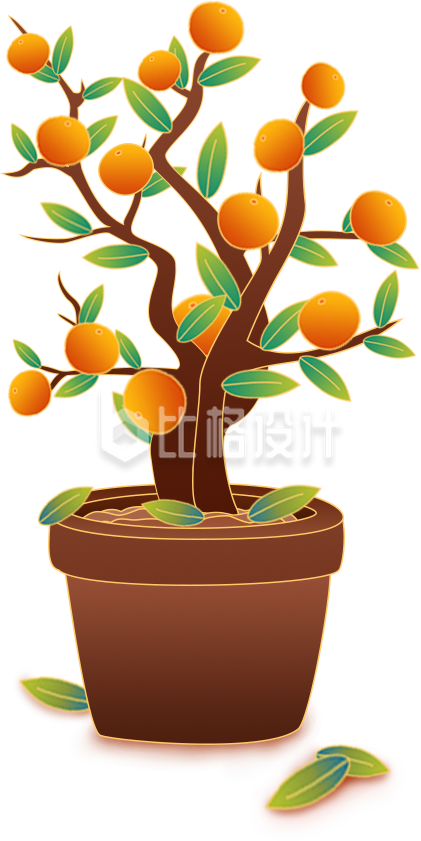橘子盆栽