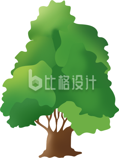 手绘大树