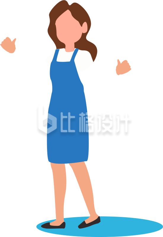 手绘家政人物