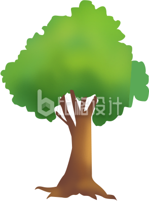 手绘大树