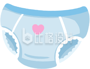 手绘纸尿裤