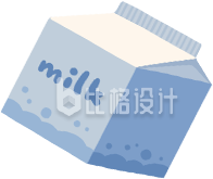 手绘牛奶盒