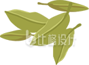 手绘茶叶渣