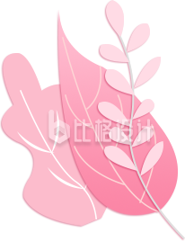粉色树叶草丛