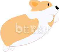 可爱柯基狗狗