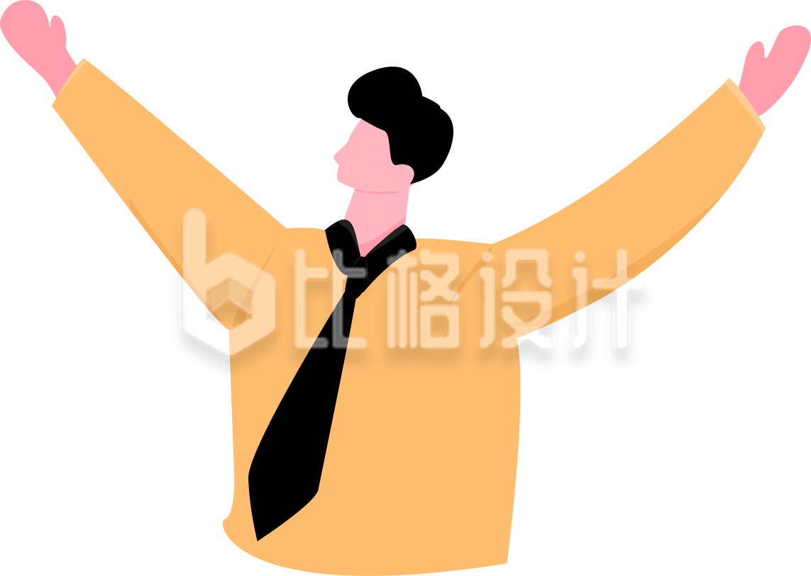 手绘男性人物