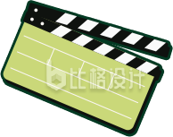 手绘卡通电影剪辑打板