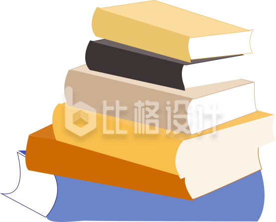手绘书本书籍