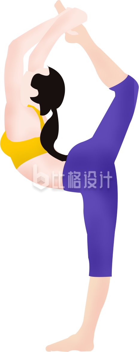 做瑜伽的女生