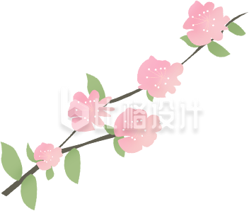 一枝桃花