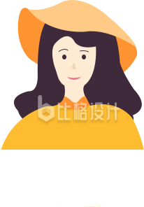 戴帽子的女生