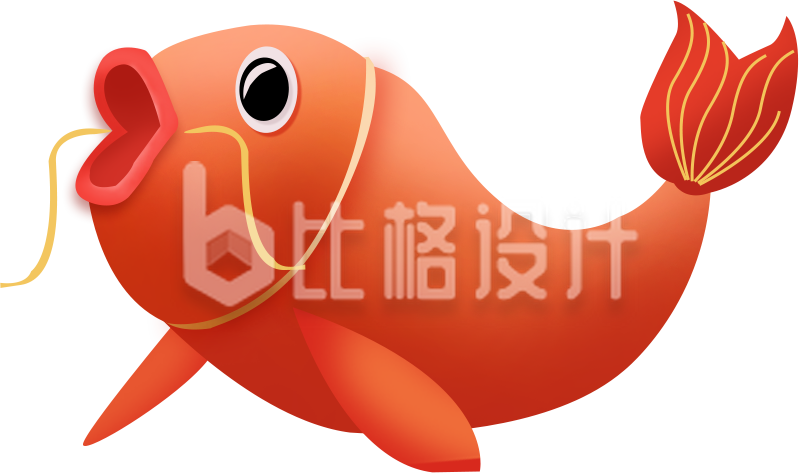 简约卡通锦鲤