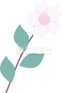 粉色一枝花
