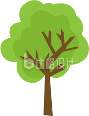 扁平大树