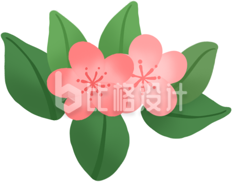 手绘花草