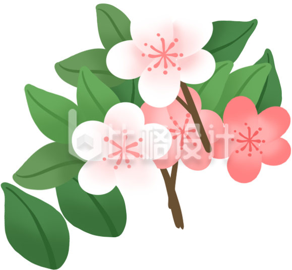 手绘花草