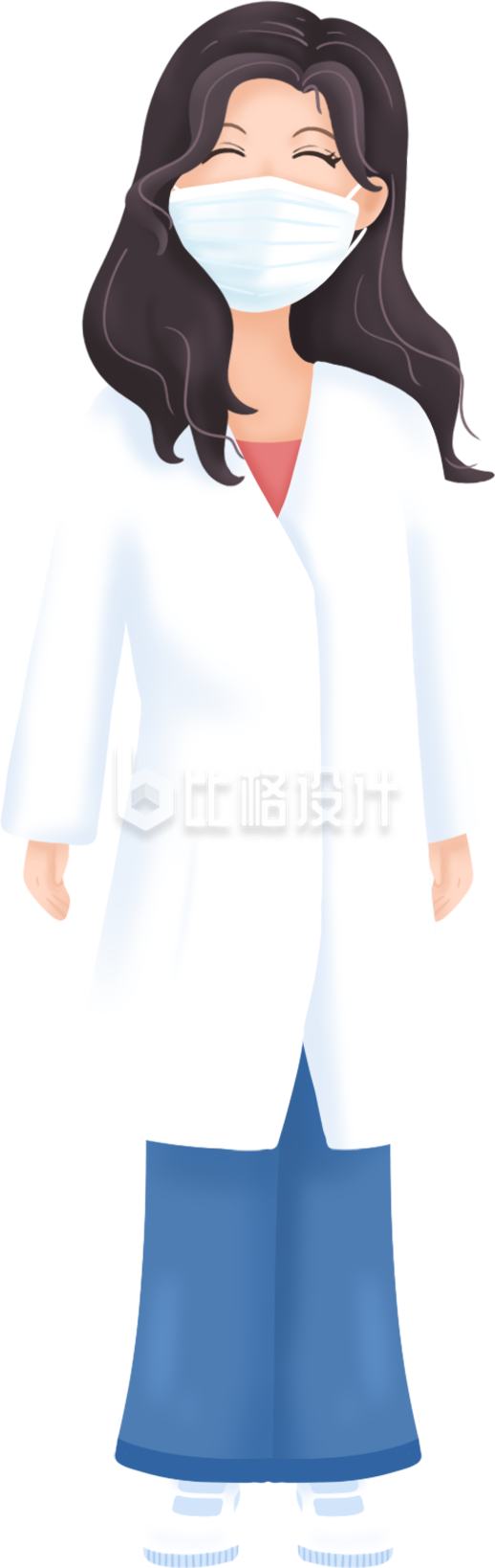 手绘女医生