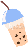 手绘珍珠奶茶