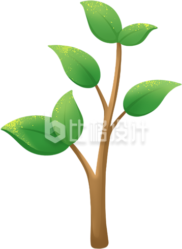 手绘小树苗