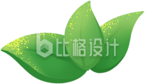 手绘树叶绿叶