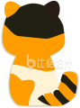 可爱猫猫背影