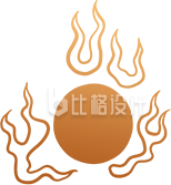 金色太阳图纹