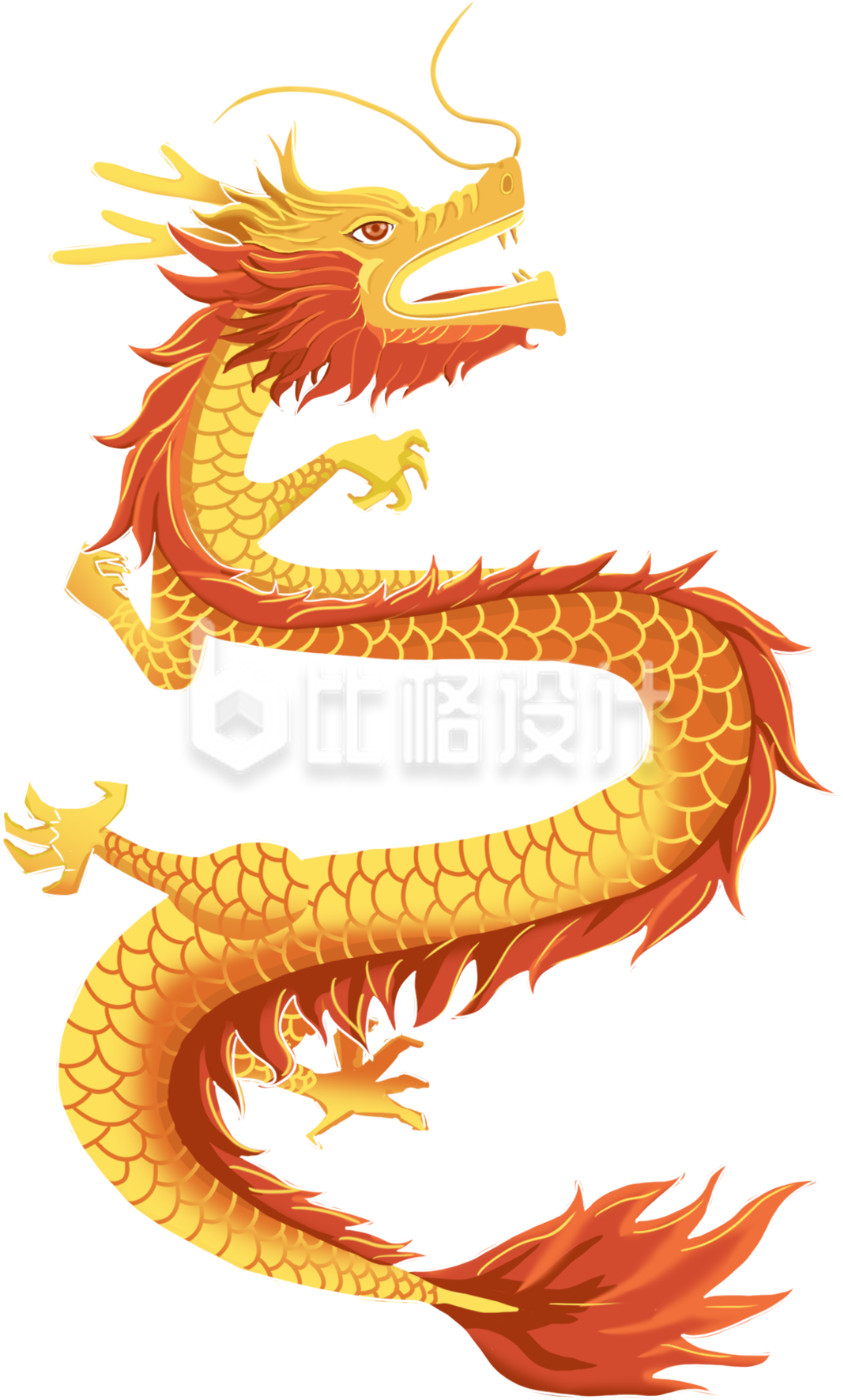 手绘国风龙