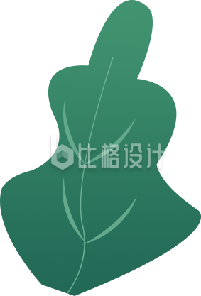 扁平插画叶子