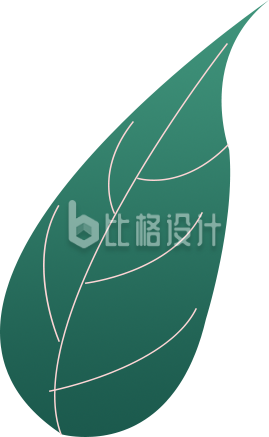 扁平插画叶子