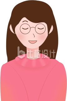 扁平人物女孩