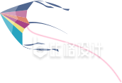 扁平插画风筝