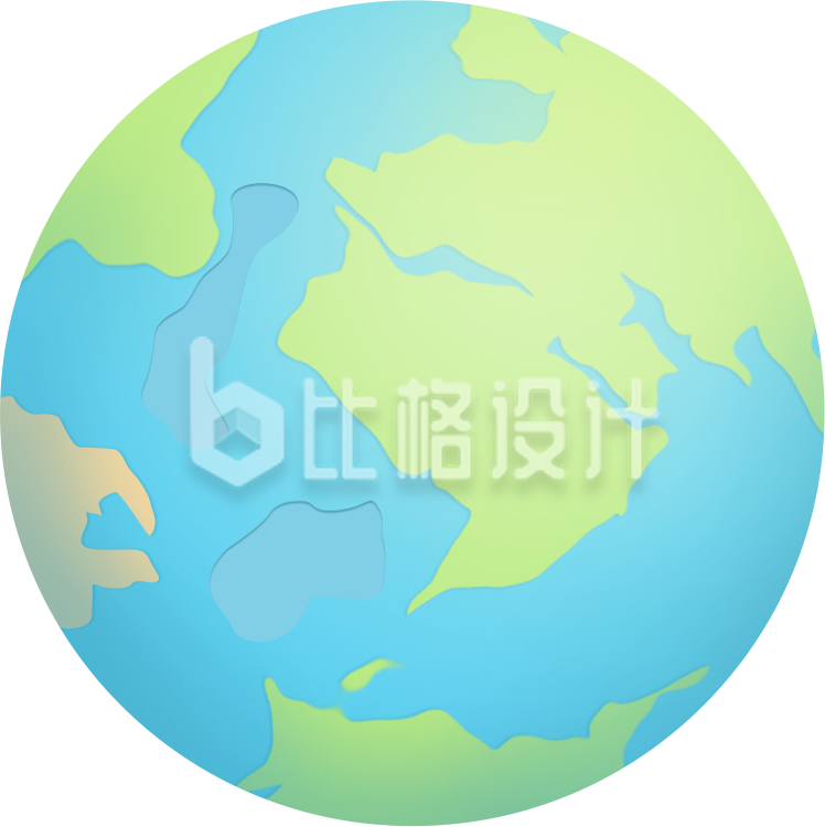 手绘地球