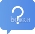 蓝色气泡问号图标 简洁实用的通用素材