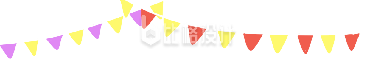 卡通彩旗