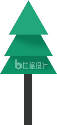 卡通松树
